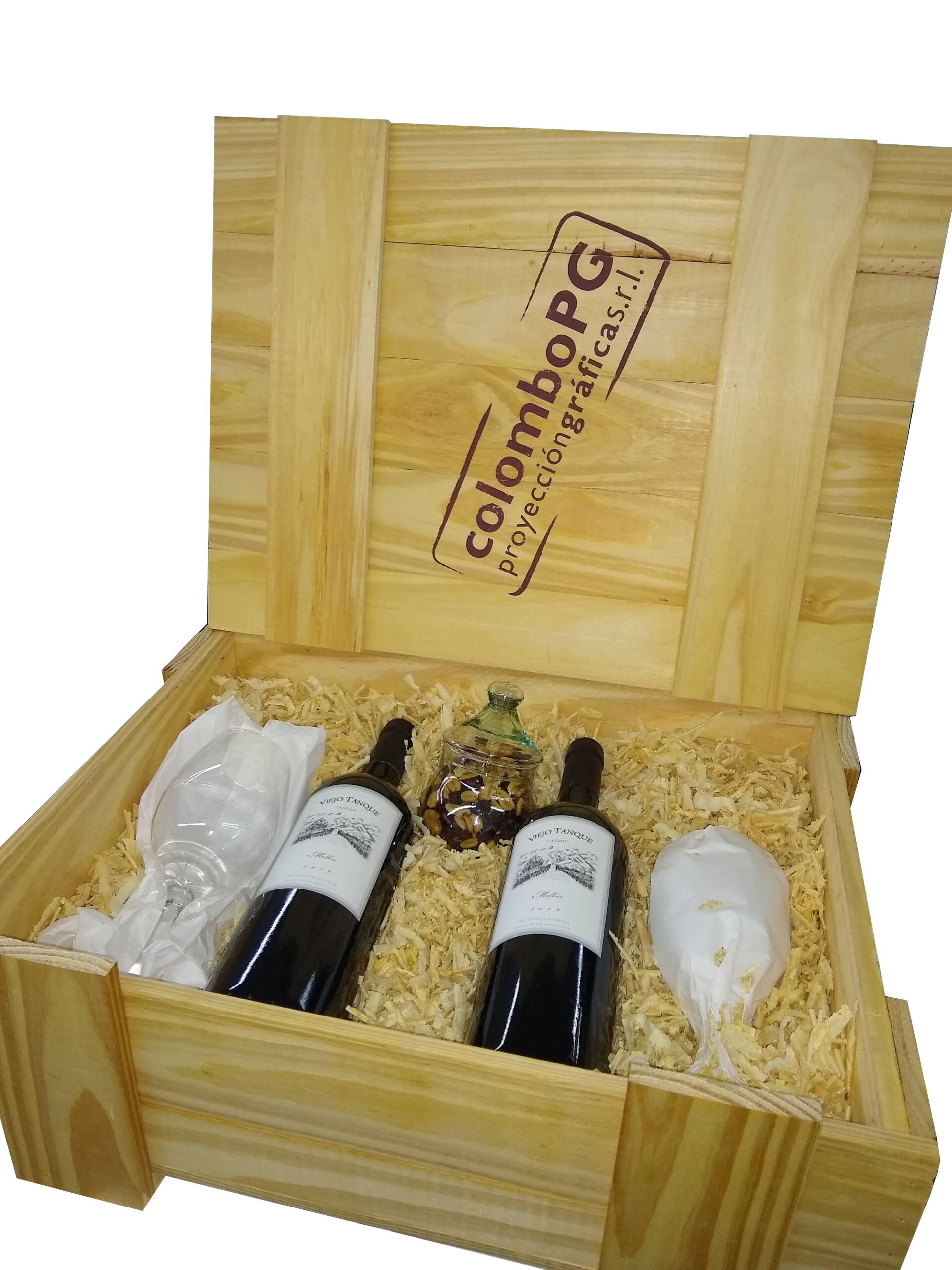 Caja de madera rustica